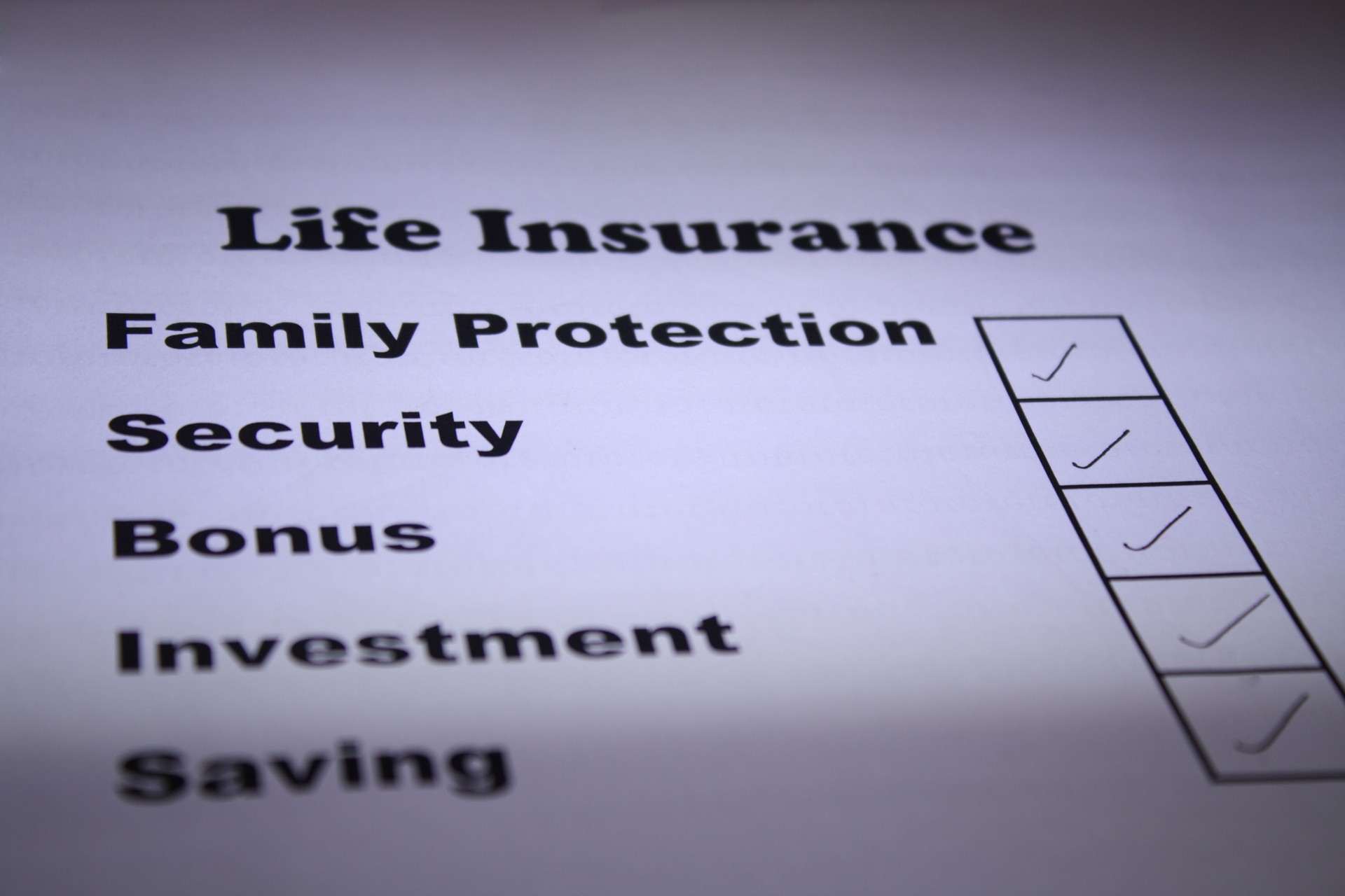 Life insurance policy